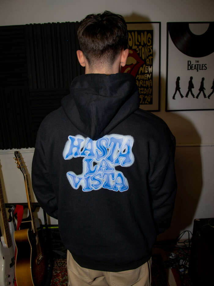 HASTA LA VISTA - fekete hoodie