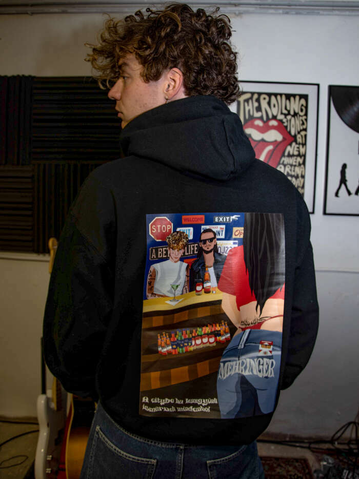 CITY - fekete hoodie